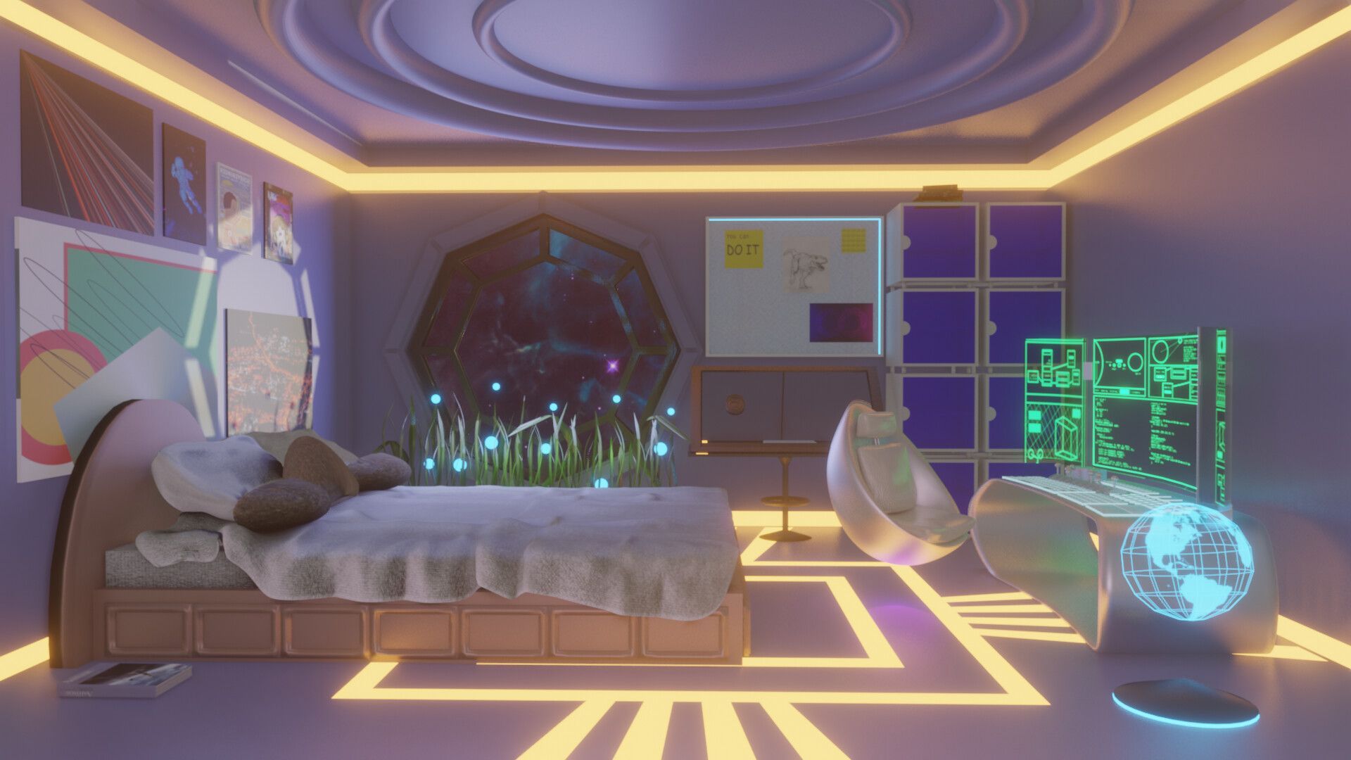 Futuristic Bedroom Wallpapers - Top Free Futuristic Bedroom Backgrounds ...