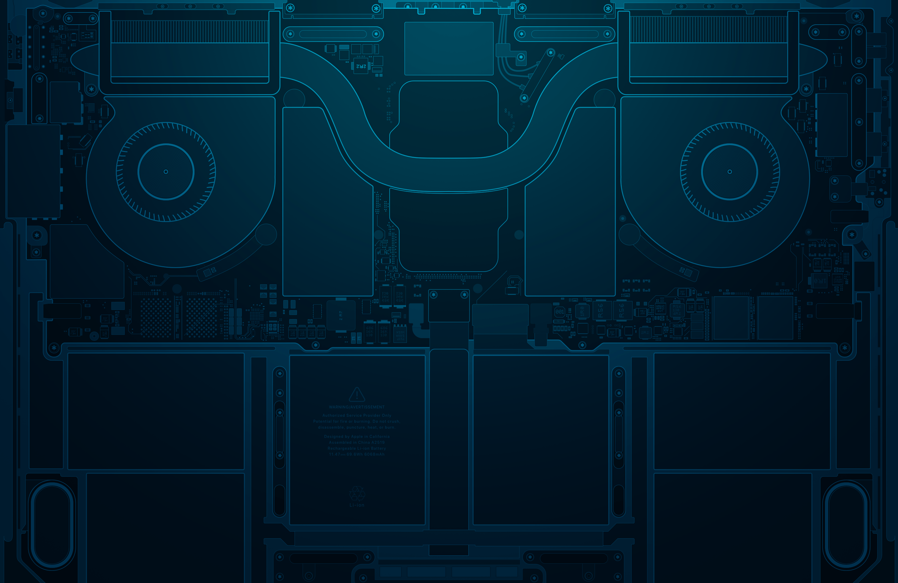 3024x1964 MacBook Pro 14 & 16 Inch Schematic Wallpaper
