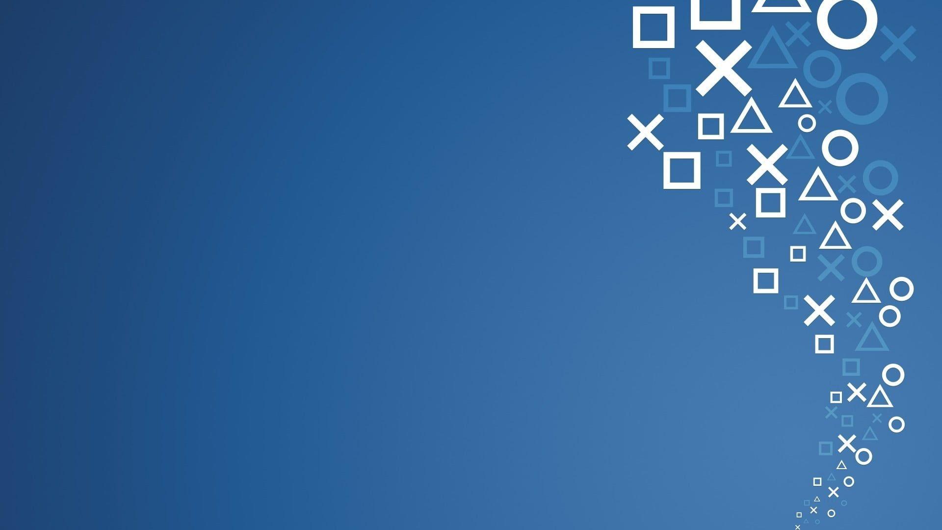 1920x1080 PlayStation buttons logo wallpaper HD wallpaper