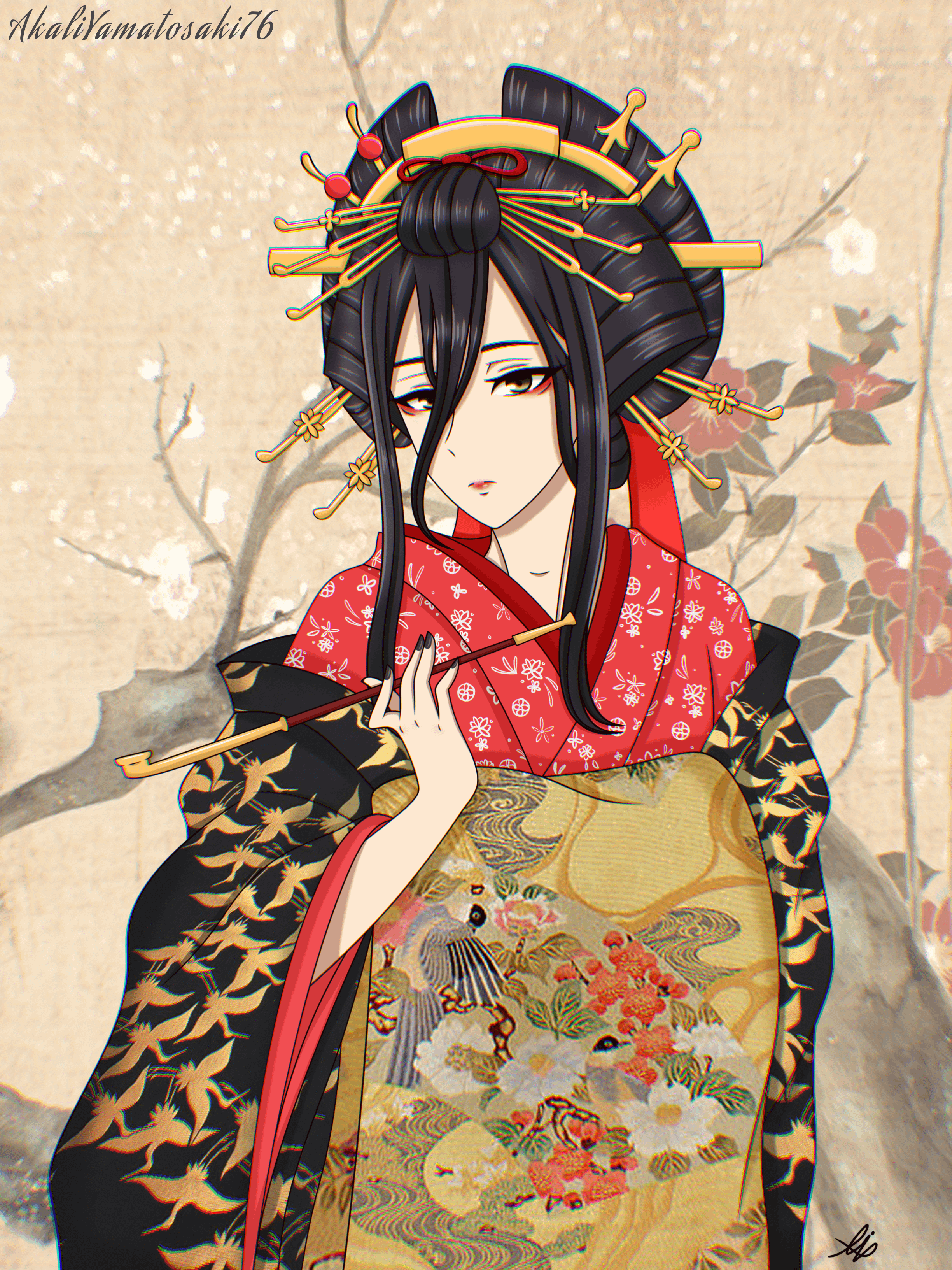 2448x3264 Aryu Jyubei dressed up as Oiran I don't deserve his GLAMOROUS :'))
