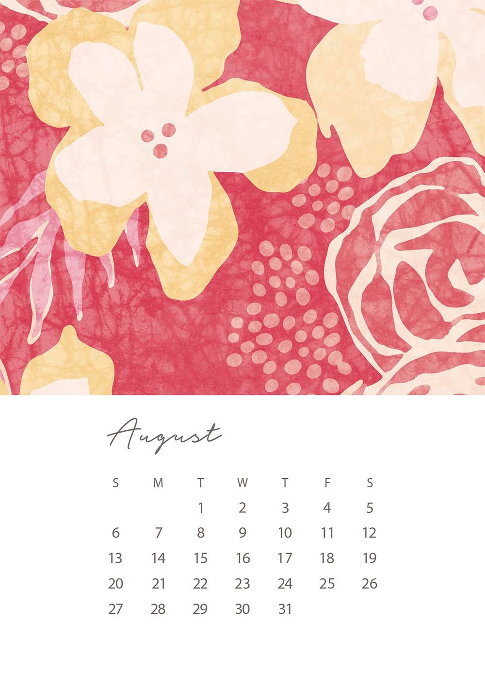 1000x1388 Desk Calendar by Artist Jenny Bova Bova. Art & Design
