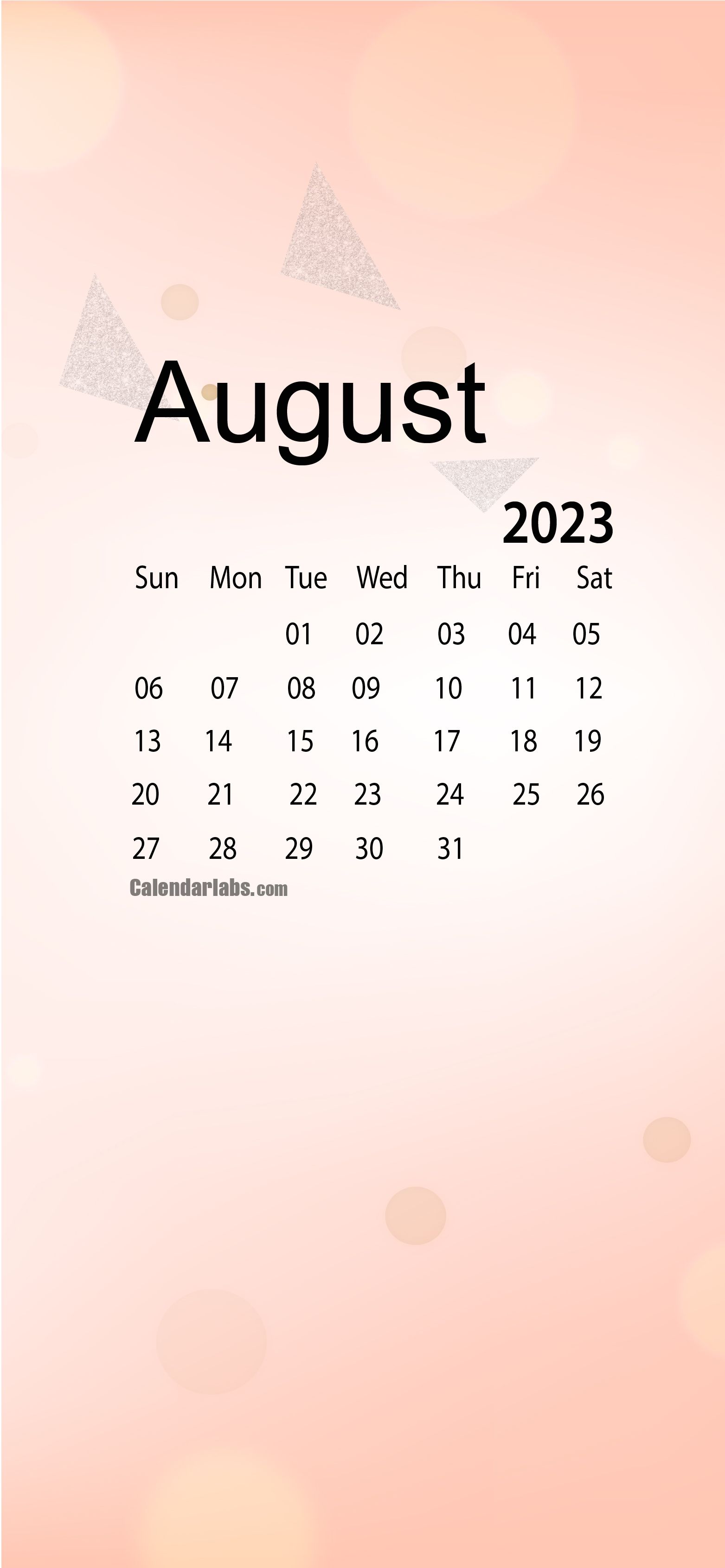 1563x3383 August 2023 Desktop Wallpaper Calendar