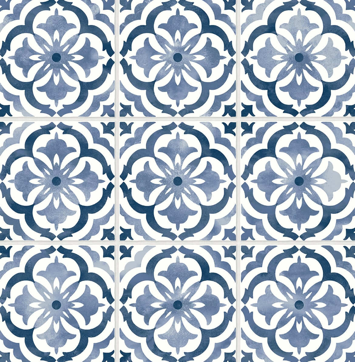 1170x1192 Daisy Bennett Sorento Tile Peel & Stick Wallpaper Blue