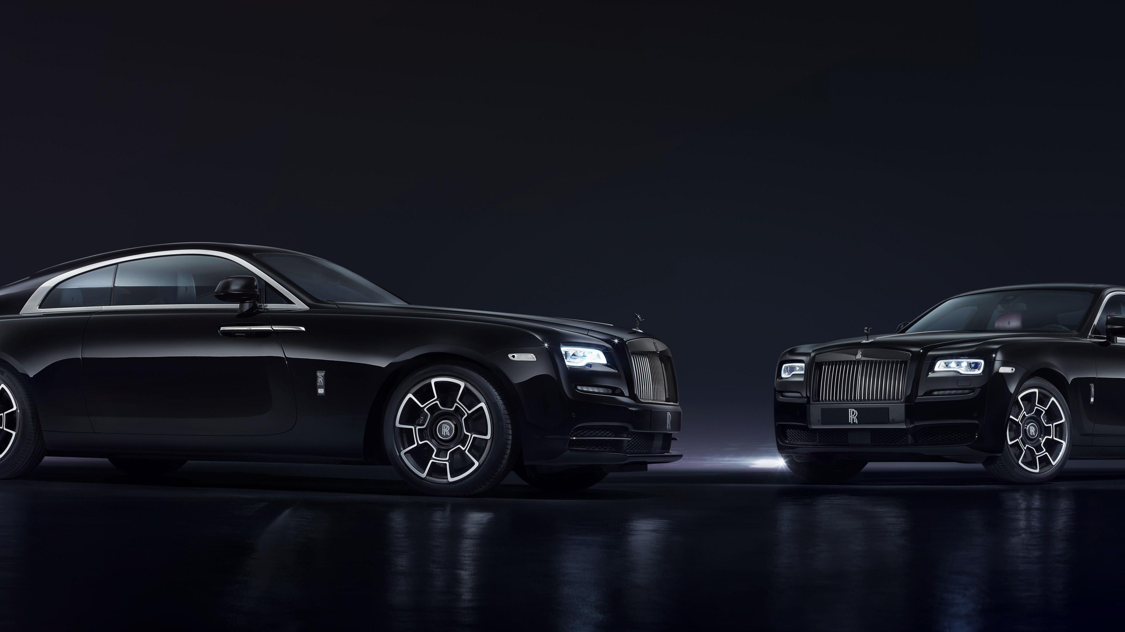 3840x2160 Wallpaper / Rolls Royce Wraith Black Badge, Geneva Auto Show Luxury Cars, Black Free Download
