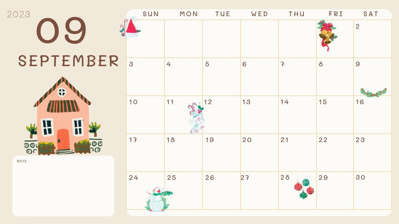1600x900 Free and customizable september templates