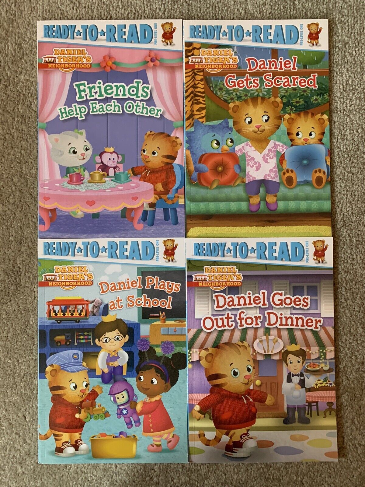 1200x1600 Lot of 4 LIKE NEW Ready to Read Daniel Tiger's Neighborhood Books