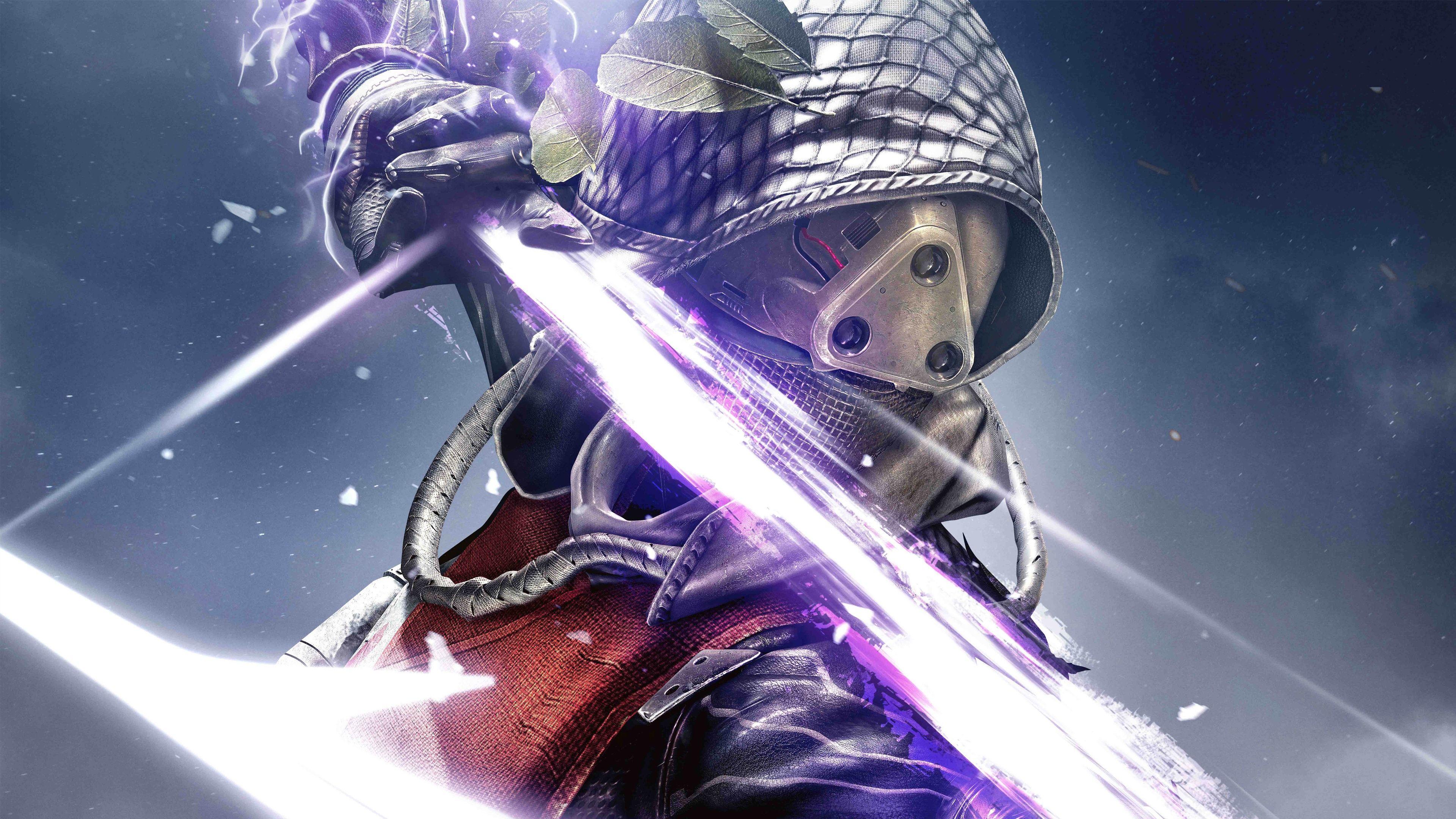 3840x2160 HD Background Destiny The Taken King Hunter Character Game Sword