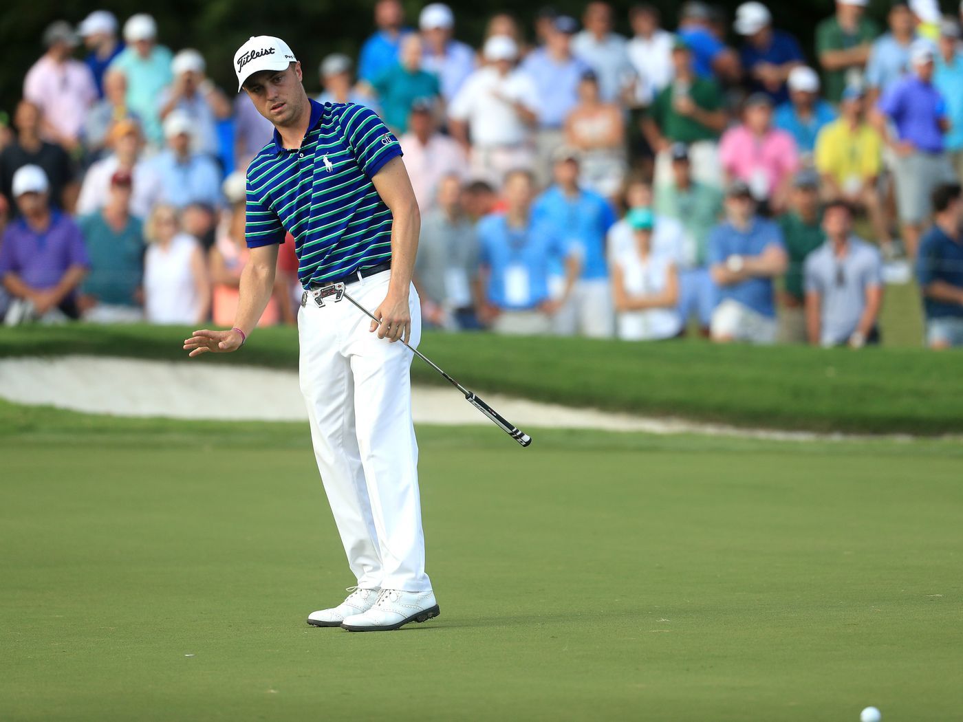 1400x1050 PGA Championship 2017: You have to see this Justin Thomas birdie putt to believe it