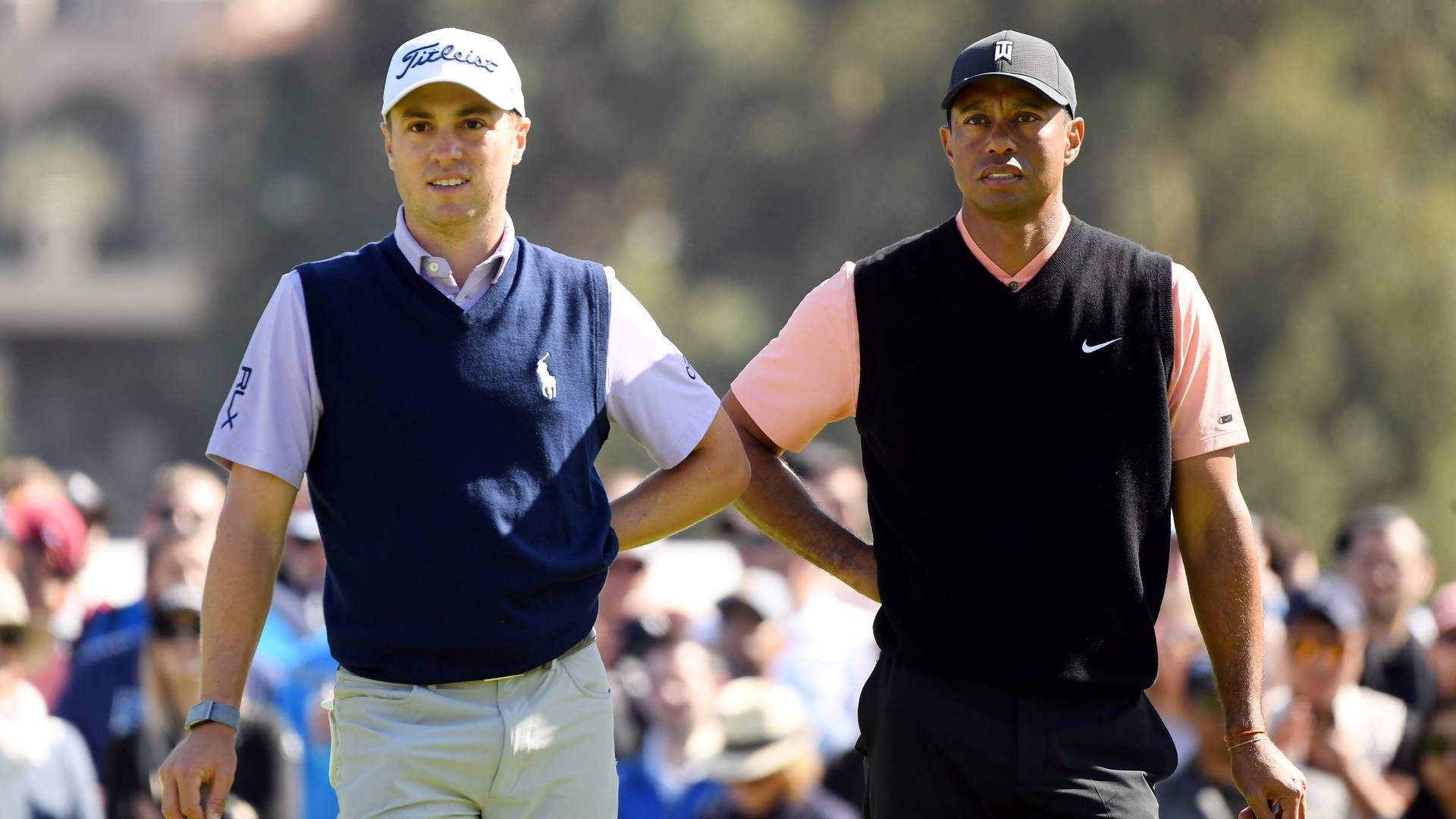 1920x1080 Download Justin Thomas And Tiger Woods Golf Wallpaper