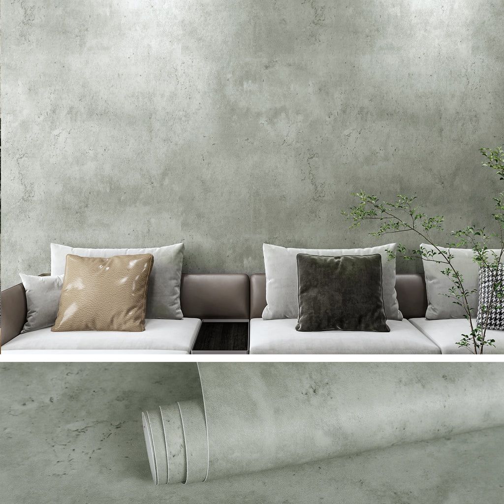 1024x1024 Grey Cement Texture Contact Paper Extra Thick