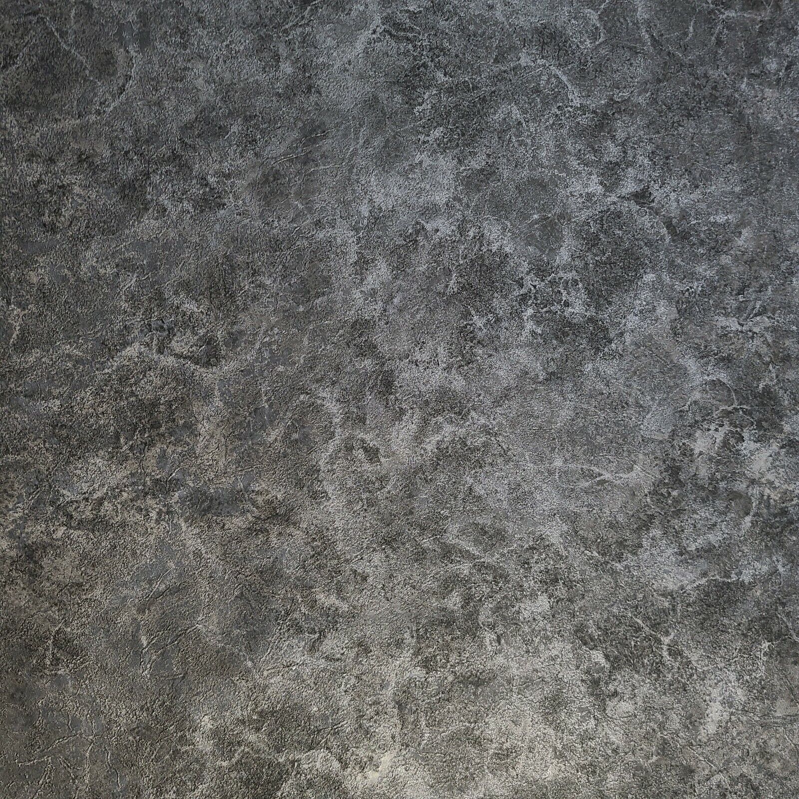 1600x1600 Modern black silver metallic faux cement concrete plaster textured wallpaper 3D
