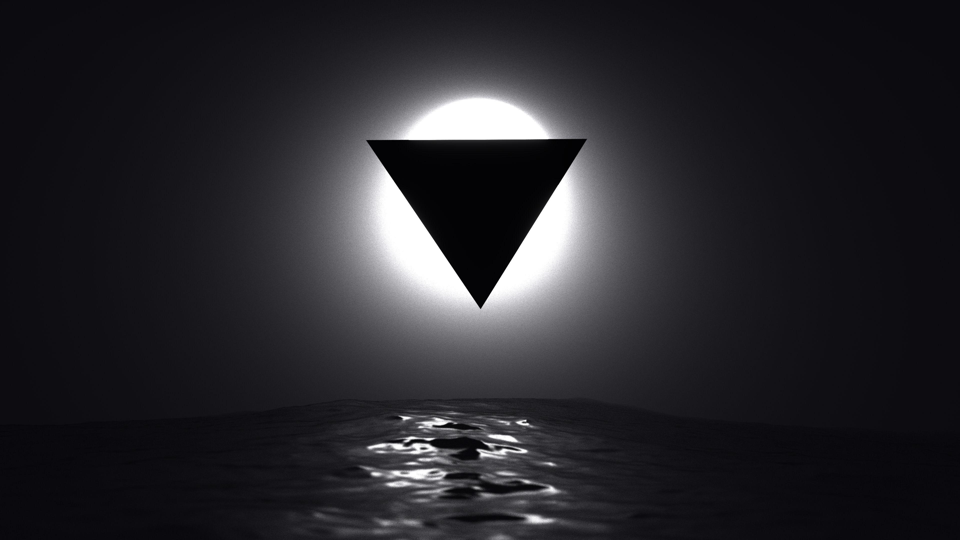 3840x2160 The Black Sun (4K wallpaper made in blender)