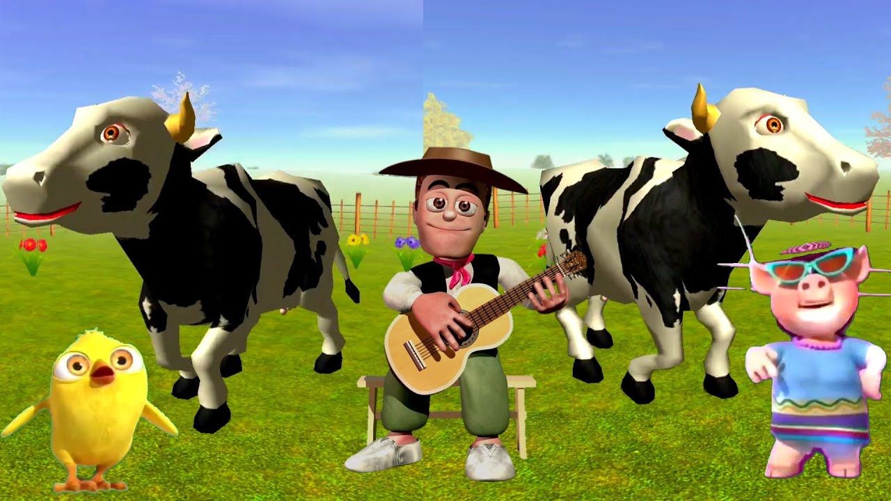 1280x720 POLLITO PIO, DONA PANCHA, LA VACA LOLA Y ZENÓN, DISFRUTANDO DE SU DIVERTIDO BAILE EN LA GRANJA