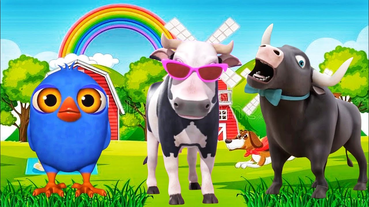 1280x720 EI Pollito Pio 3D Vaca Lola La Granza de zenon efecto3D Danza Animal Pollito Pio NJ