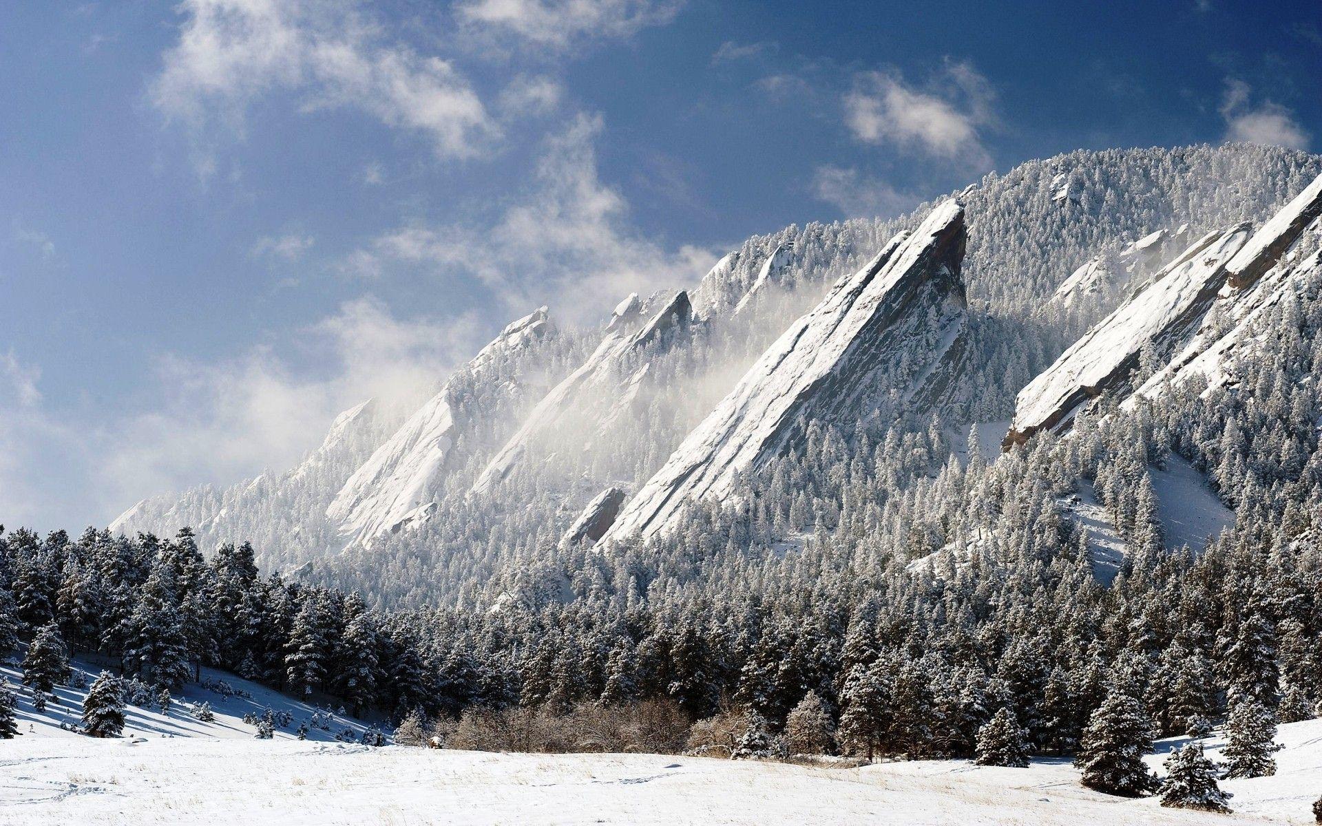 Hình nền 1920x1200 Tuyết phủ ở Dãy núi Colorado