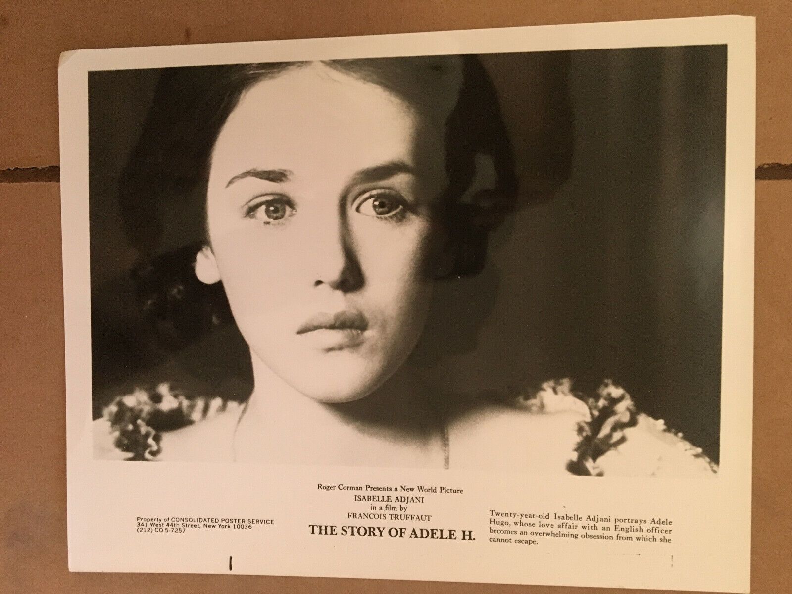 1600x1200 Isabelle Adjani 1975 .Adele H, original vintage press headshot photo