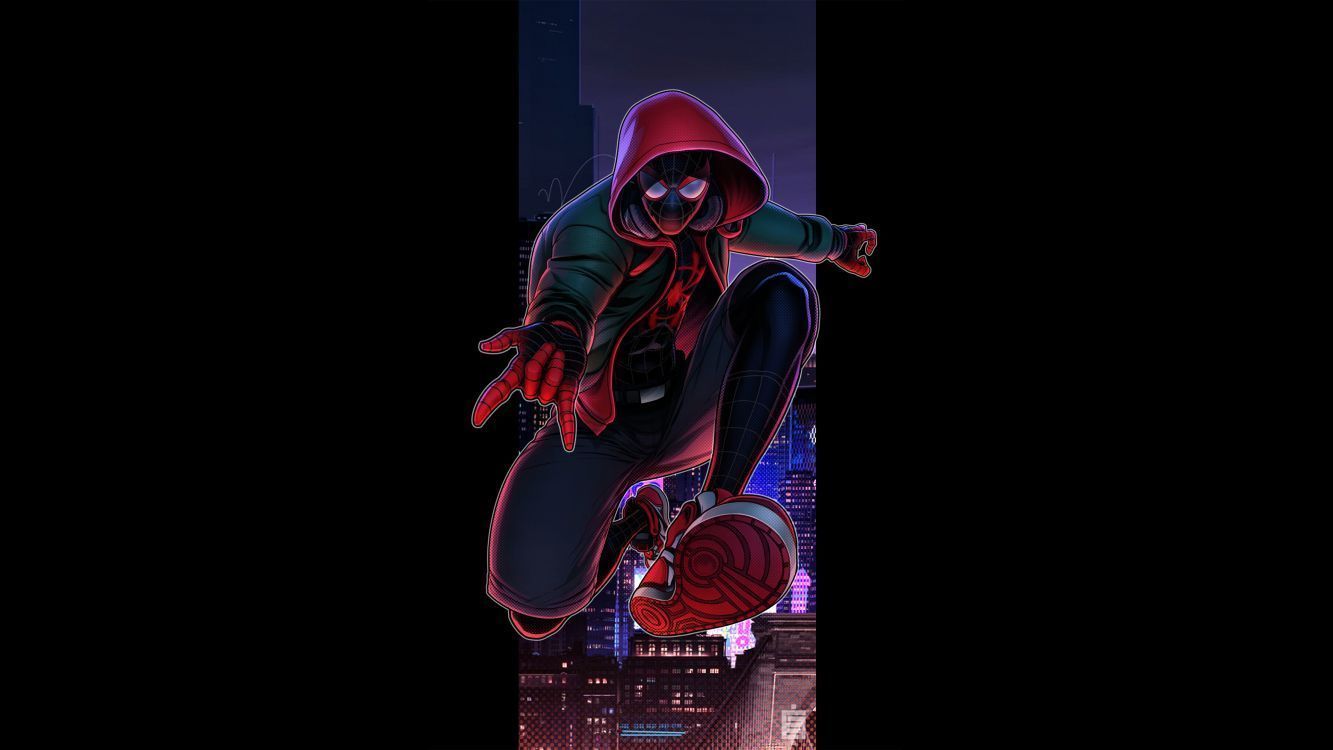 1333x750 Wallpaper Spider Man, Miles Morales, Darkness, Gwen Stacy, Marvels Spider Man Miles Morales, Background Free Image