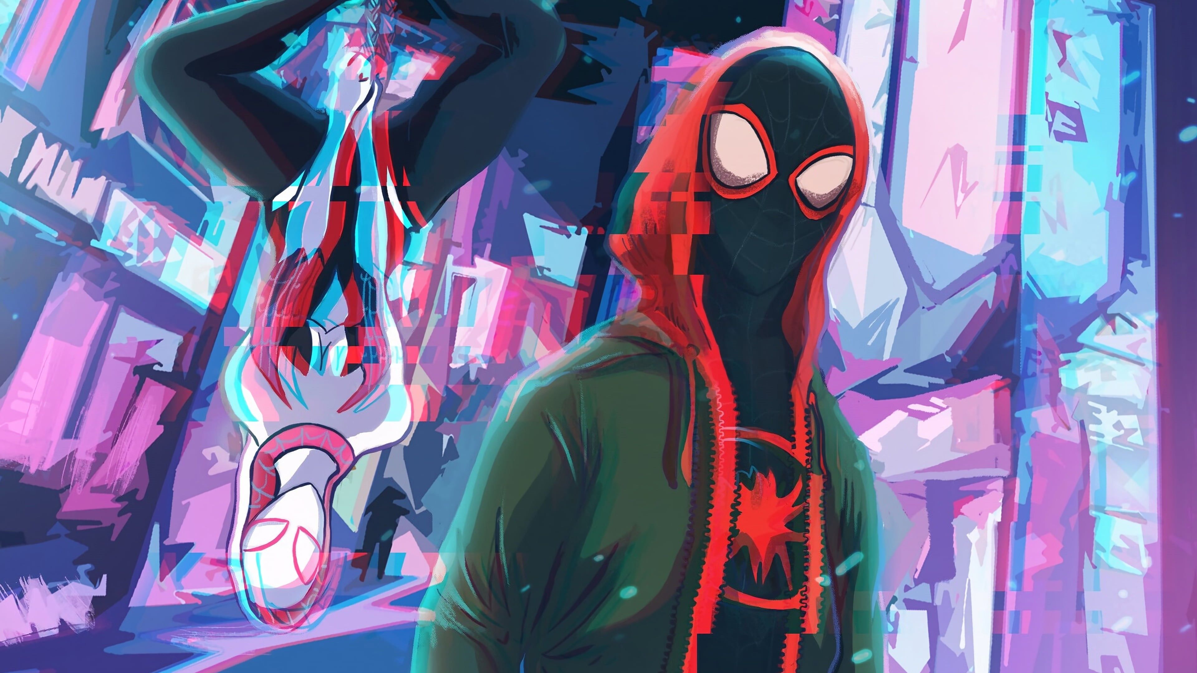 3840x2160 Wallpaper / Spider Man: Into The Spider Verse, Spider Gwen, 4K, Miles Morales, Spider Man, Marvel Comics, Movie Free Download