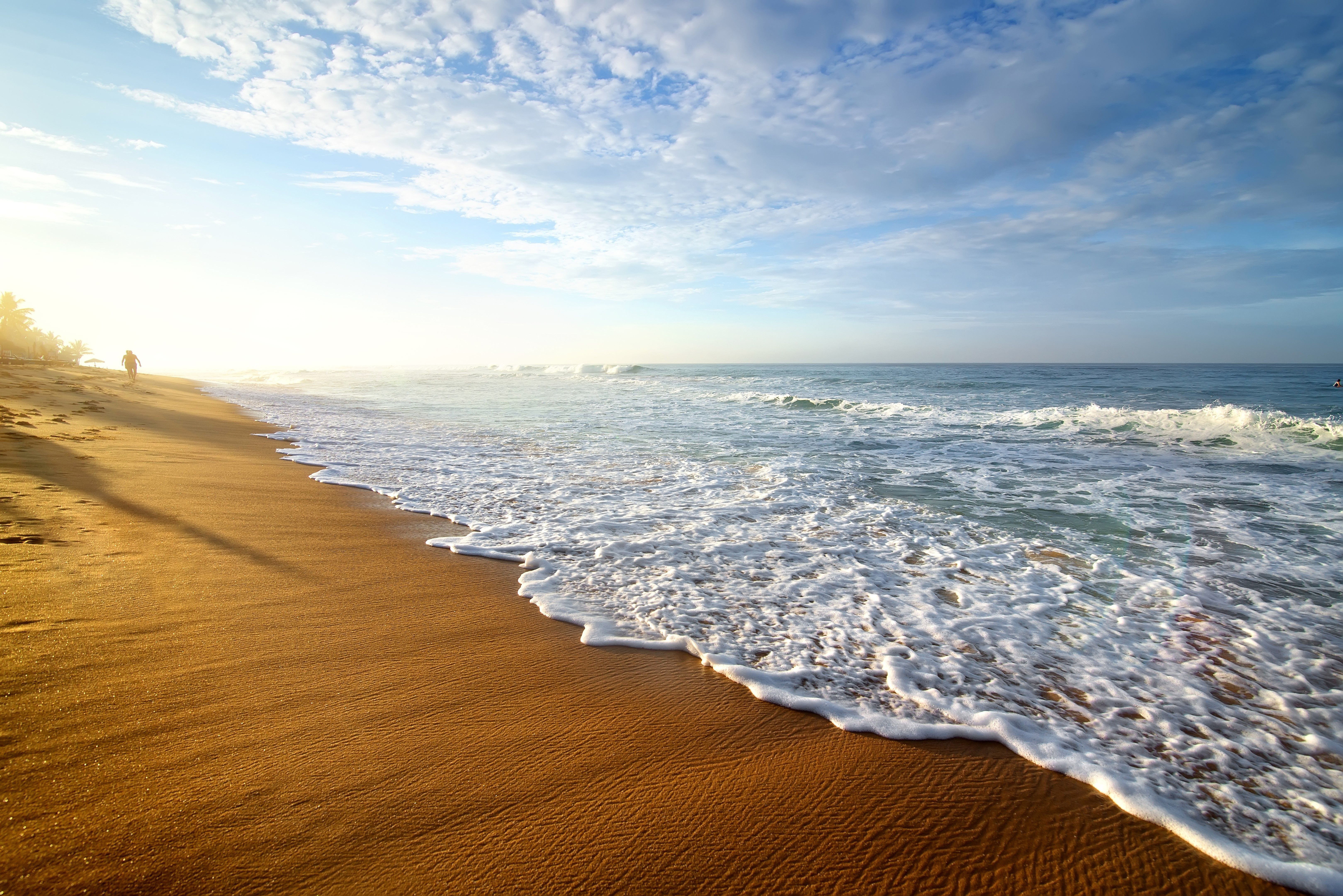 6477x4323 4K, 5K, 6K, Sri Lanka, Coast, Waves, Sky, Beach Gallery HD Wallpaper