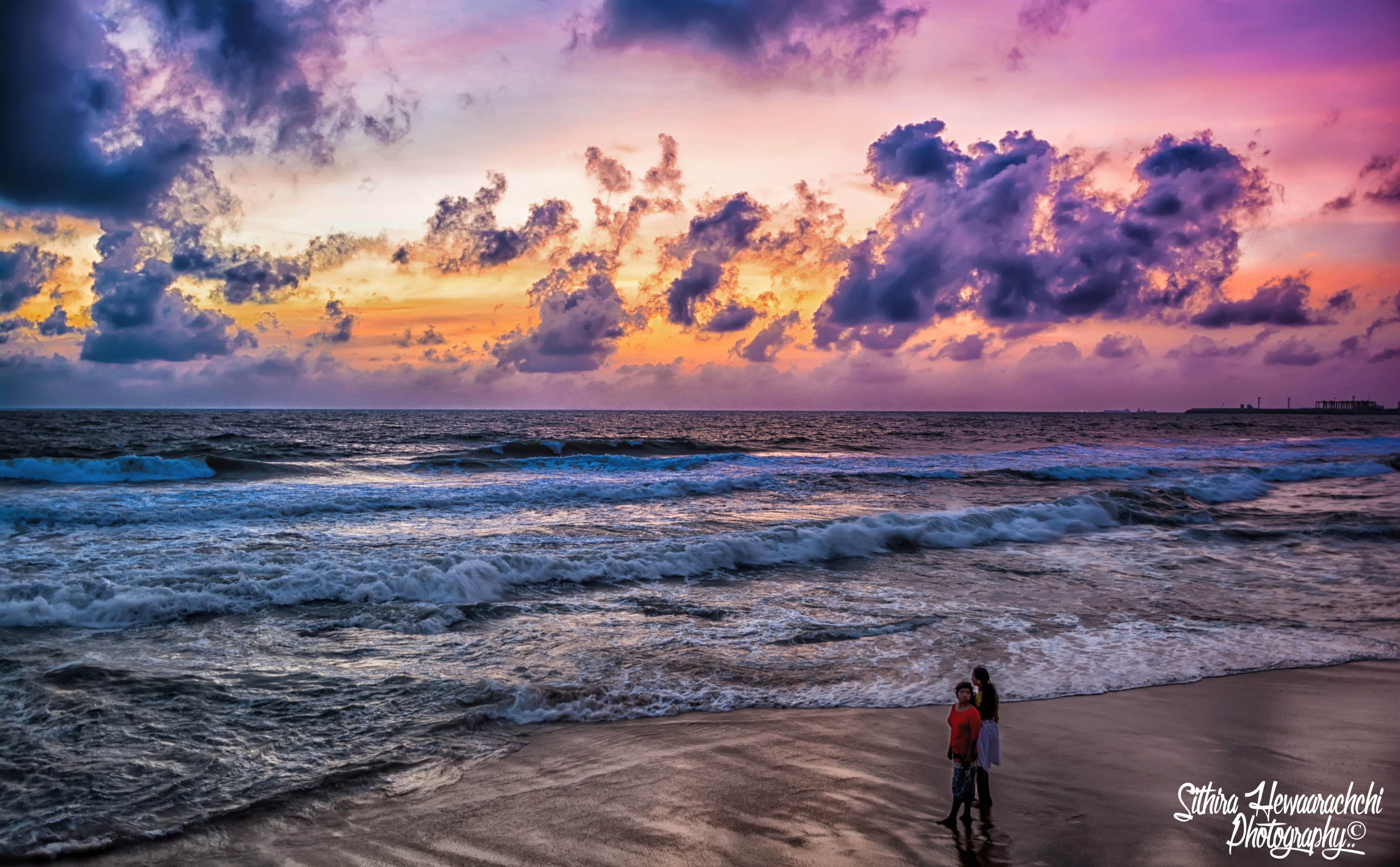 5120x3173 Wallpaper / sri lanka, one person, Others, galle face green, Beach, outdoors, water, beauty in nature, lanka, real people, standing, horizon over water, scenics free download