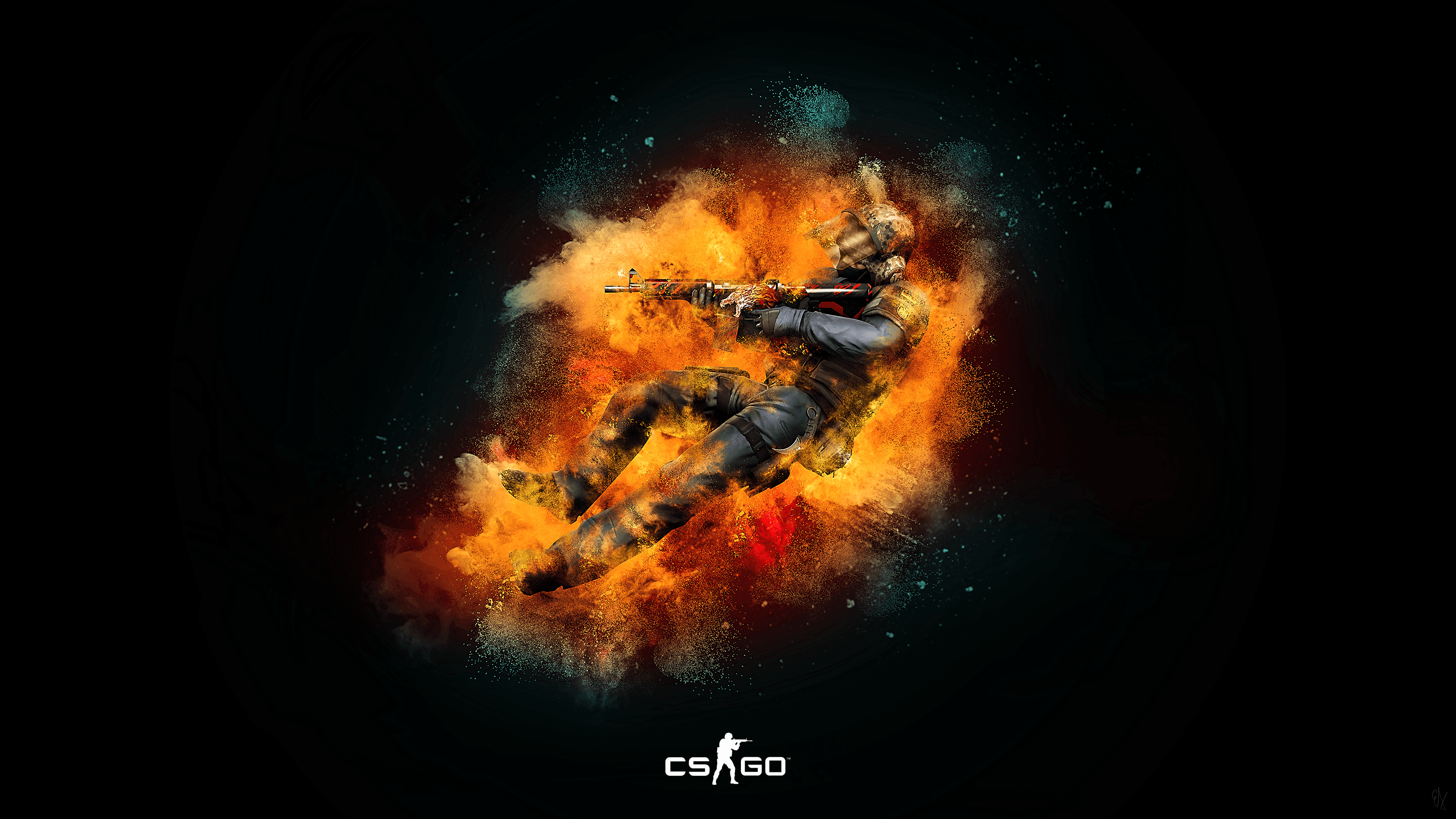 3840x2160 Wallpaper Counter Strike: Global Offensive, French GIGN, SAS, 4K