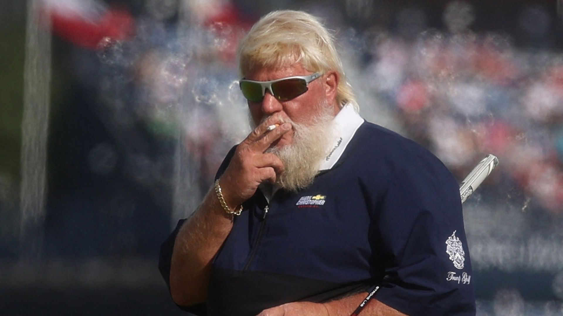 1920x1080 John Daly wears Hooters trousers and puffs on cigarette on 16th green and fan favourite misses cut in Open at St Andrews. The US Sun