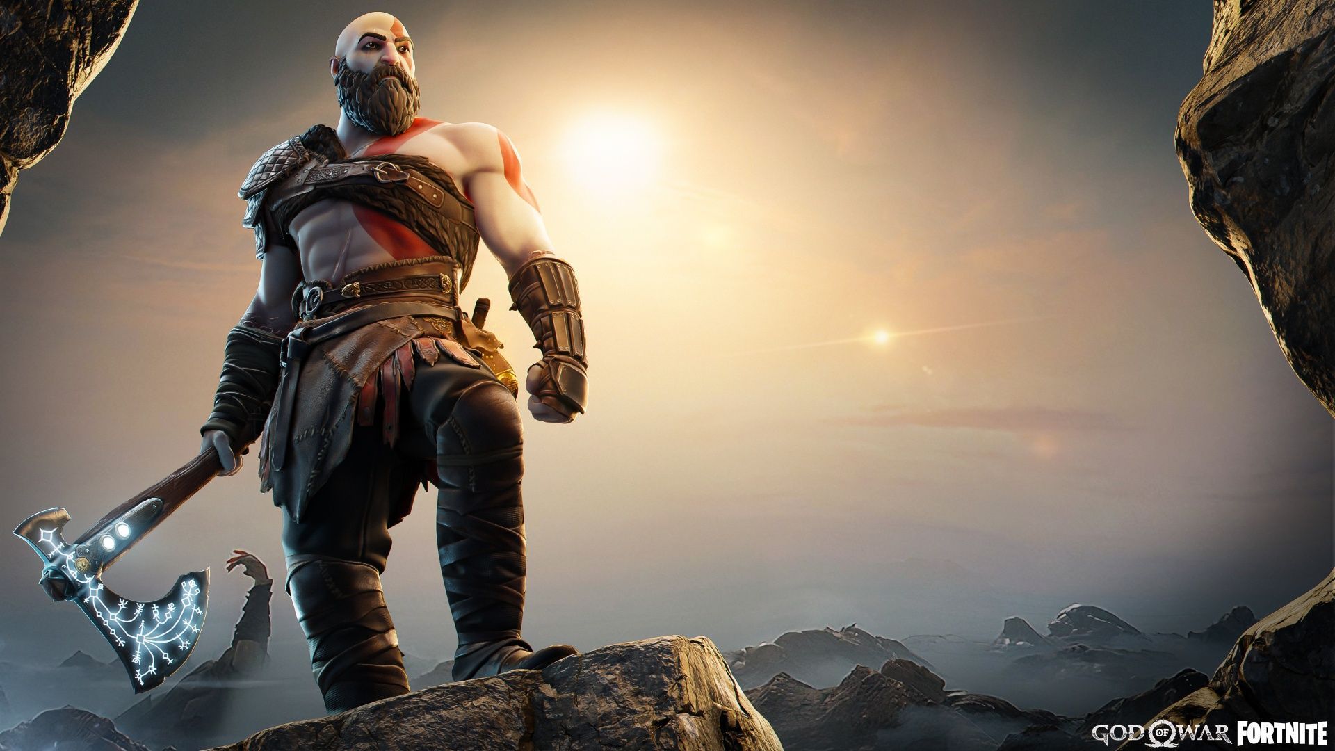 1920x1080 Kratos Wallpaper 4K, Fortnite, God of War, Skin
