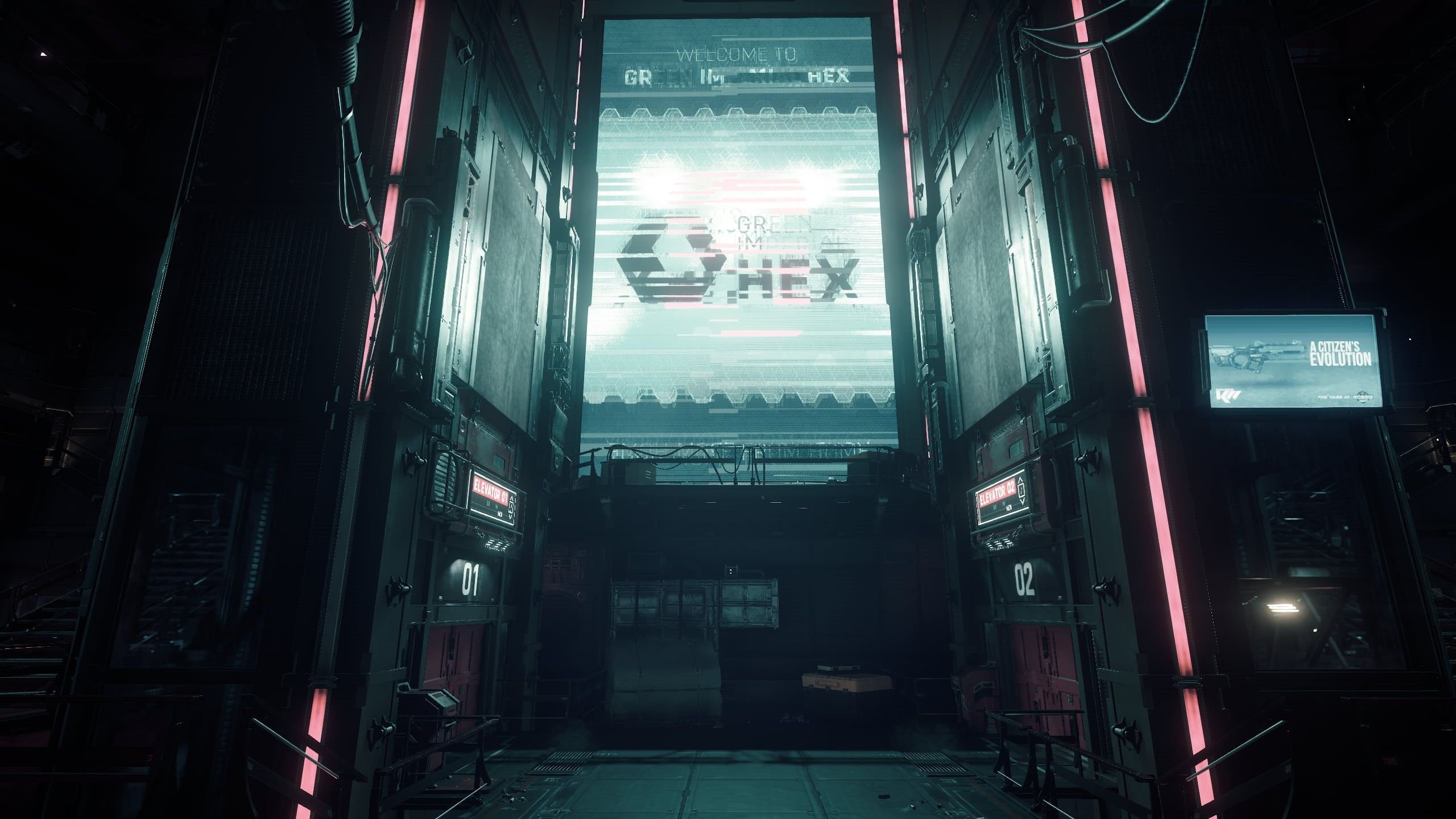 2560x1440 Wallpaper / nature, cyberpunk, residential district, apartment, transportation, screen, city, mode of transportation, city life, direction, built structure, building free download