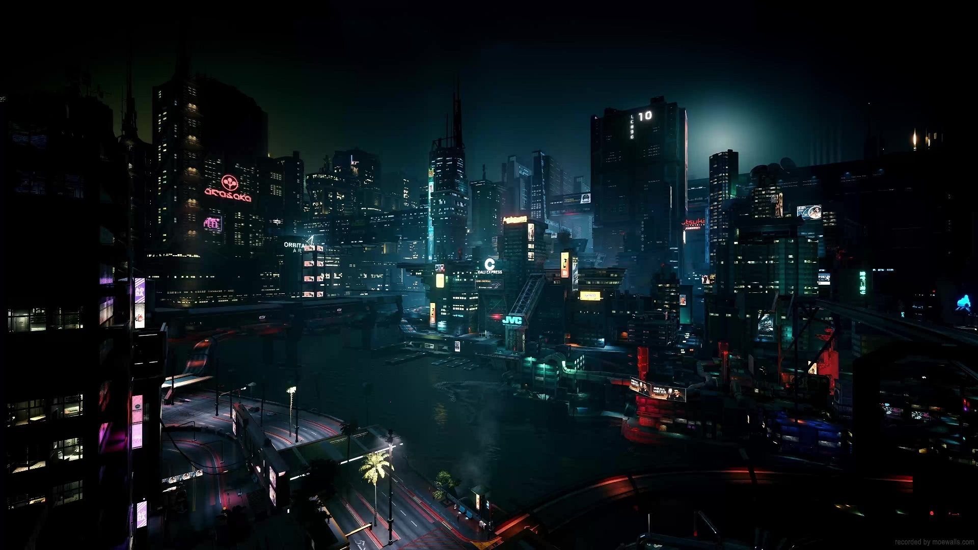 1920x1080 Futuristic Night City Cyberpunk 2077 Live Wallpaper