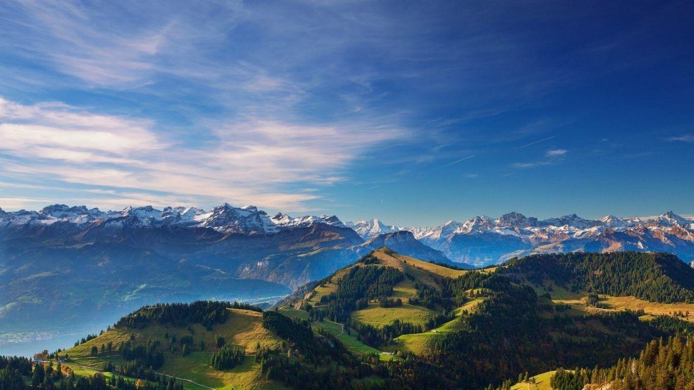 1366x768 Mountains: Mountains Korea Clouds Landscape Sunrise Beauty Desktop