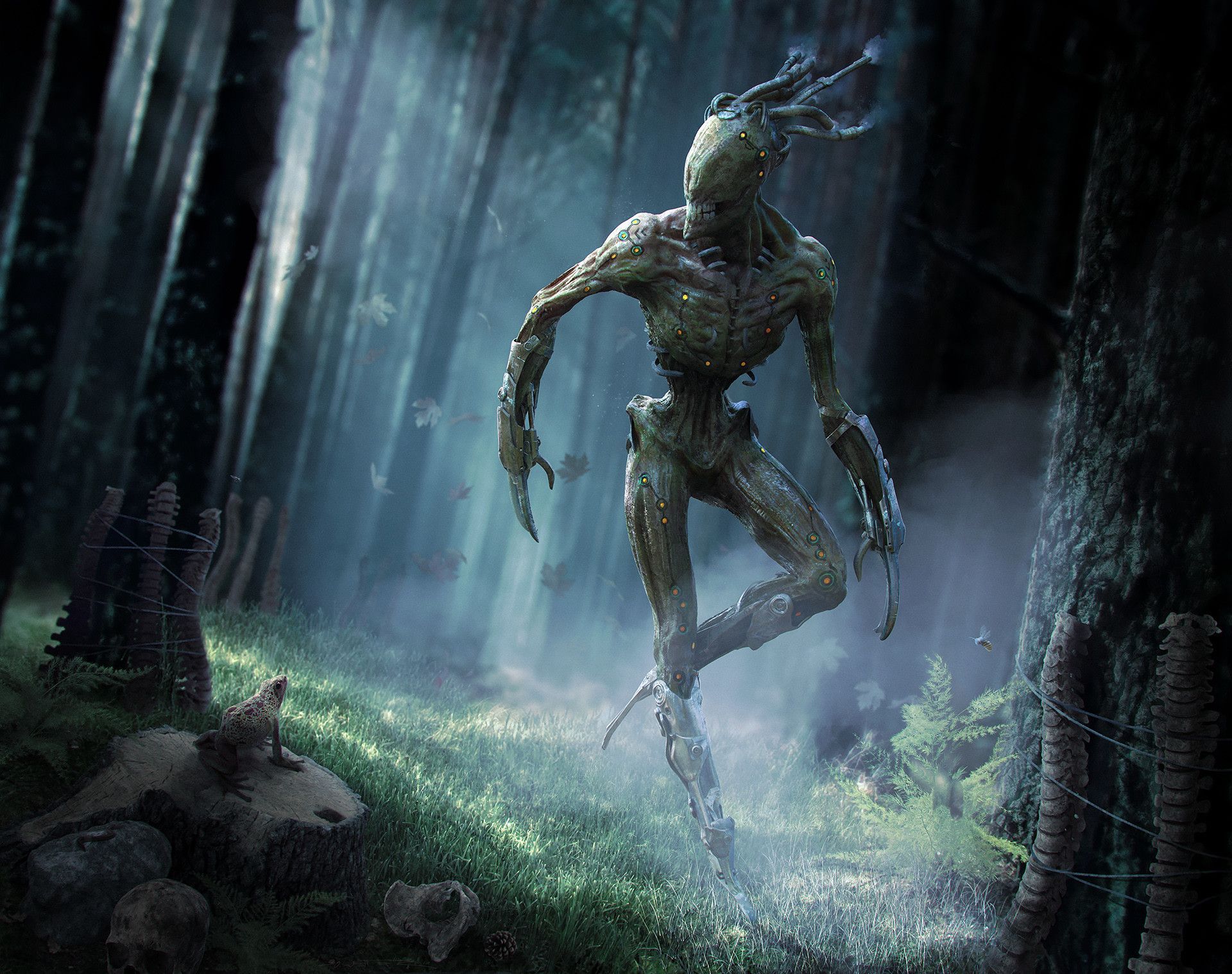 1920x1518 Ars Fantasio Portfolio Menk: Creepy Creature Design in Zbrush, Keyshot and PS