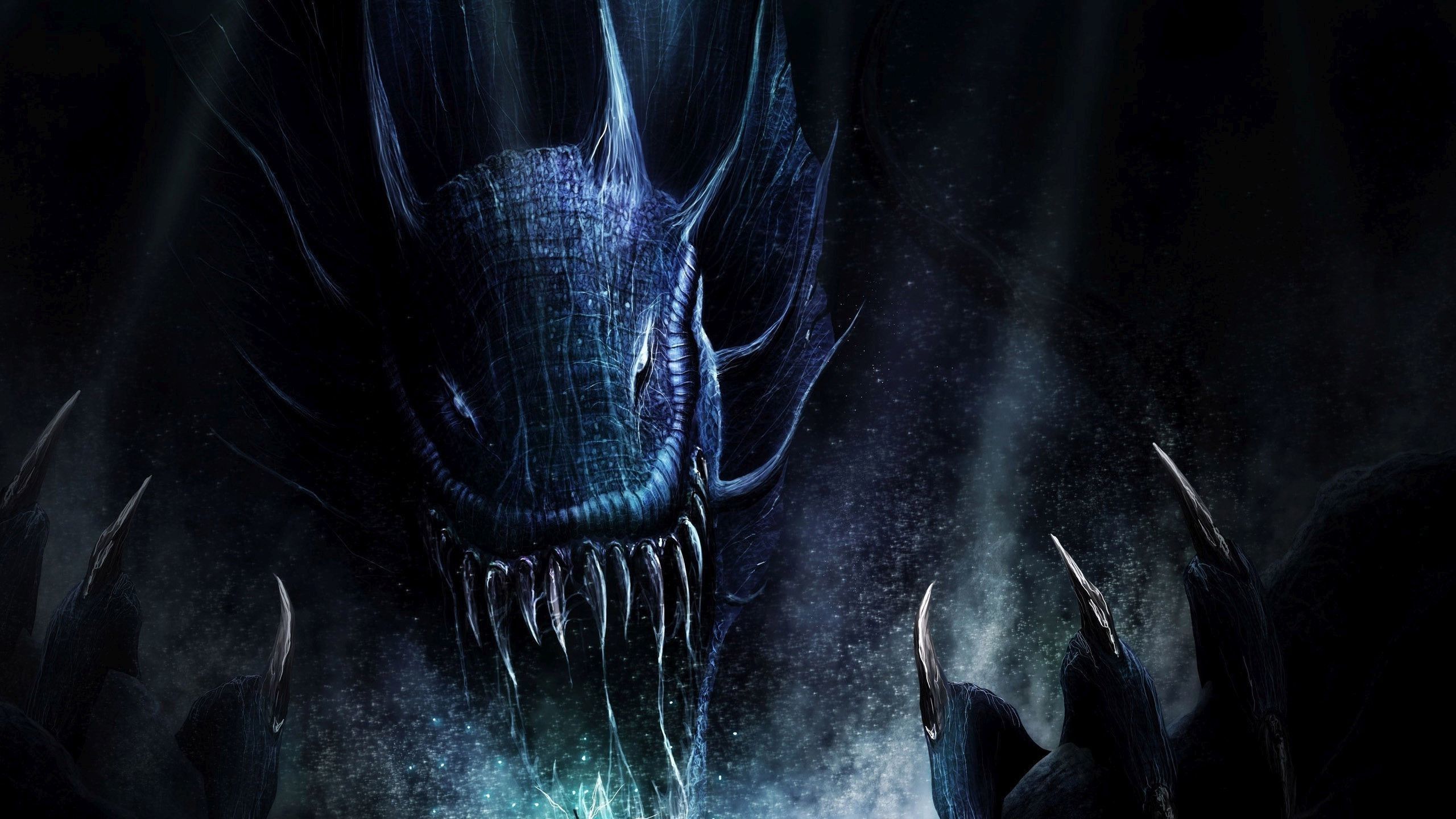 2560x1440 Scary Monsters Wallpaper