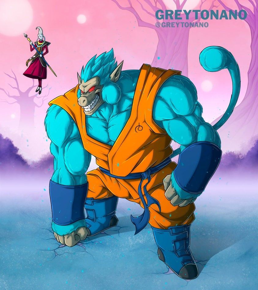 843x948 Goku Ōzaru Super Saiyajin Blue y Whiz. Dragon ball art goku, Anime dragon ball goku, Anime dragon ball super