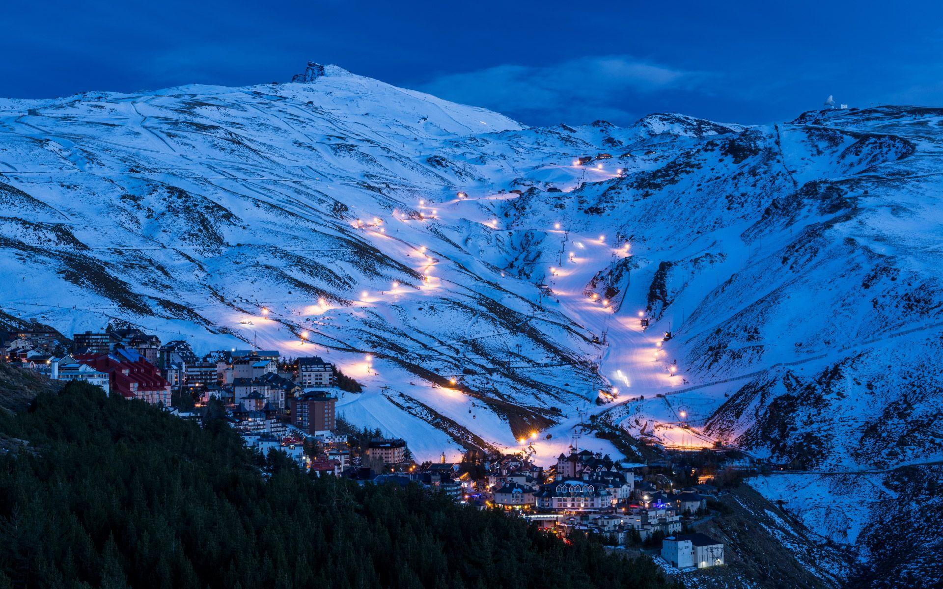 Ski Mountain Night Wallpapers Top Free Ski Mountain Night Backgrounds