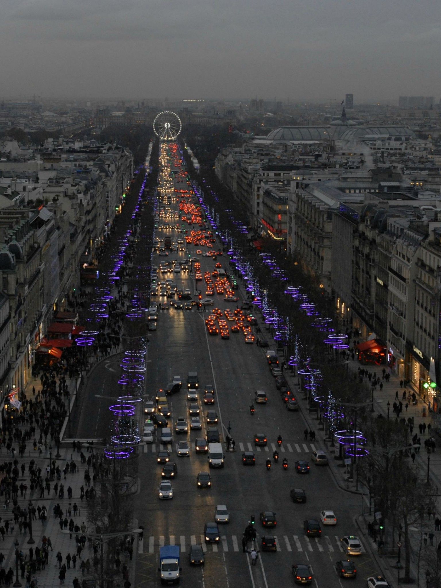 1536x2048 Champs-Élysées HD Wallpaper Retina iPad