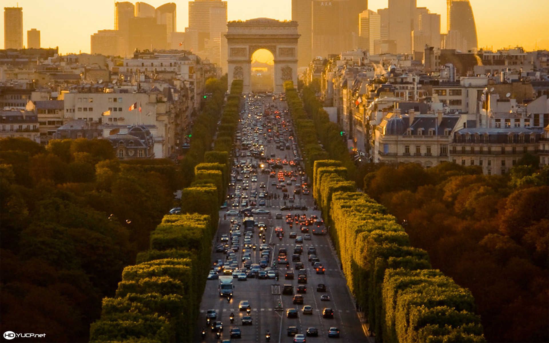 1920x1200 Paris Champs Elysees HD Wallpaper. Parijs, Plaatsen om te reizen, Reizen naar parijs