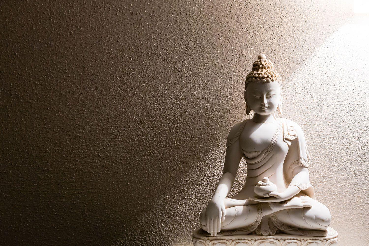1500x1000 Neutral Marble Buddha Wallpaper