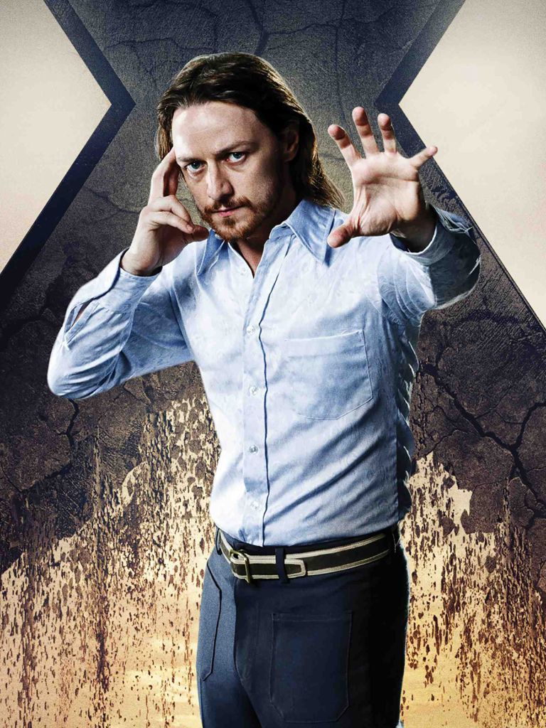 768x1024 James McAvoy as Charles Xavier wallpaper in 768x1024 resolution