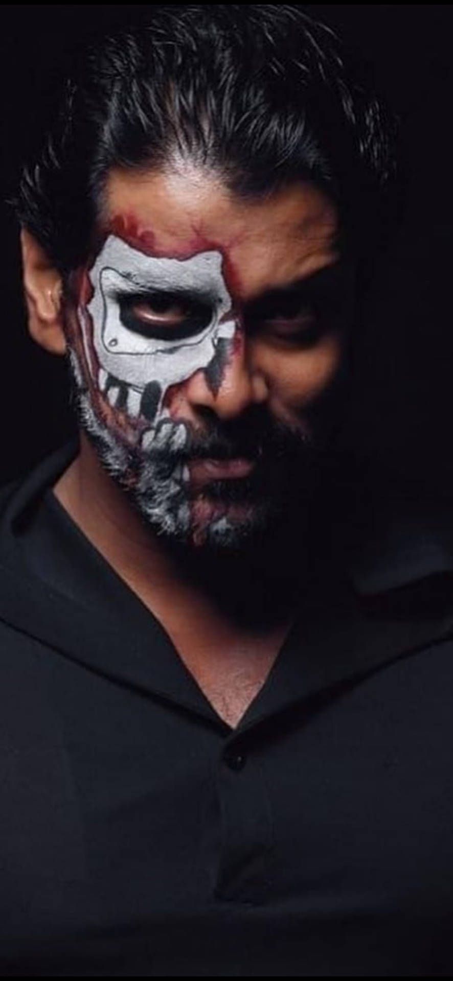 886x1920 Download Vikram With Face Paint Wallpaper