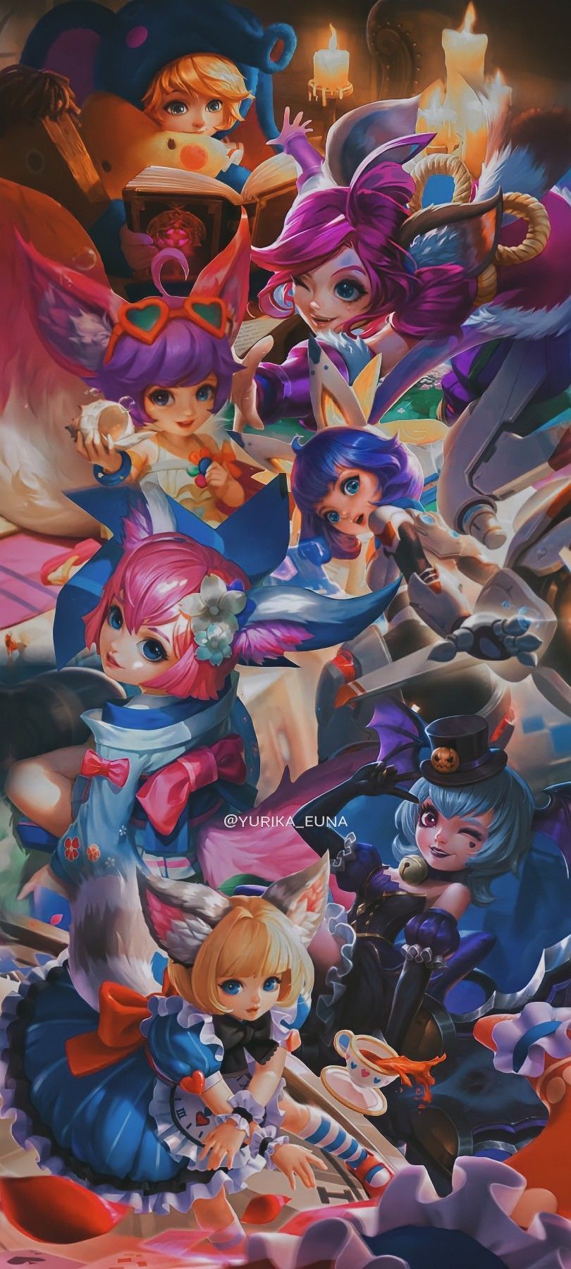 810x1800 MOBILE LEGENDS) NANA WALLPAPER. Gambar animasi kartun, Animasi, Animasi disney