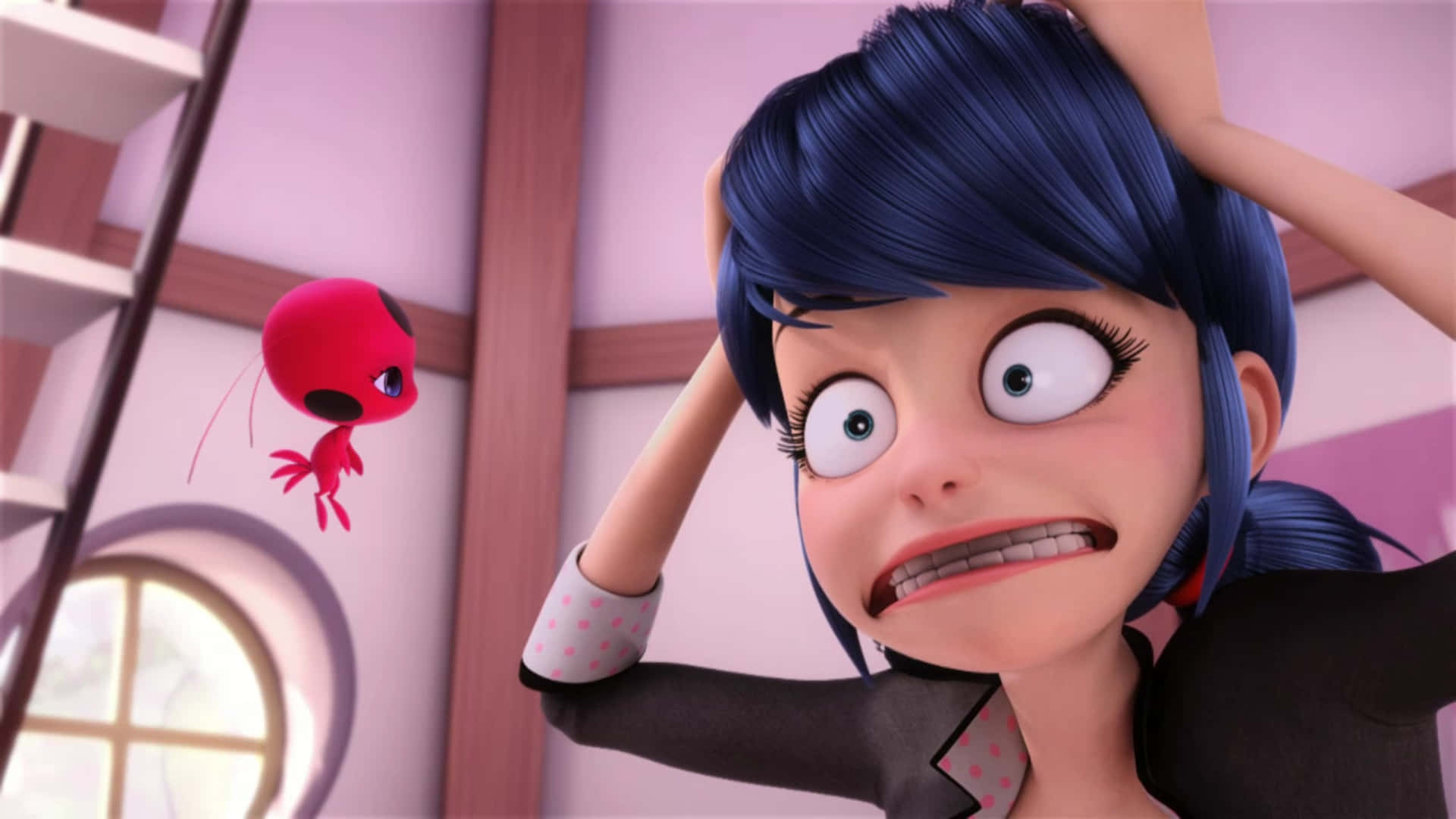 1920x1080 Download Funny Miraculous Picture Lady With Tikki