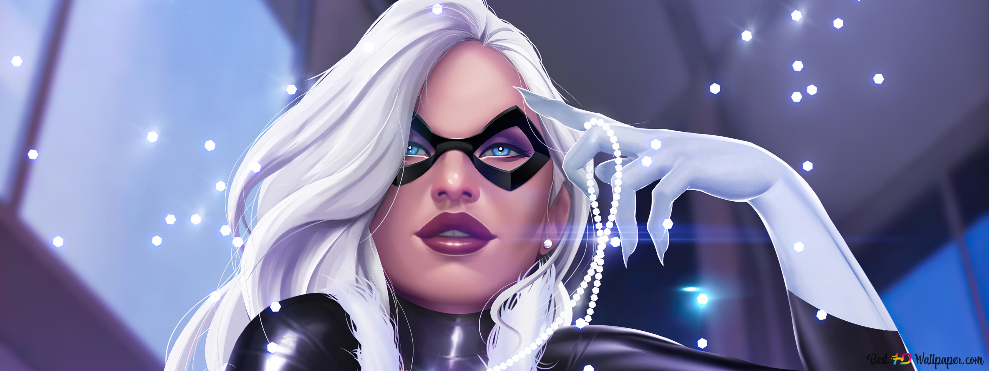 3360x1260 Black Cat (Felicia Hardy) Comics 4K wallpaper download