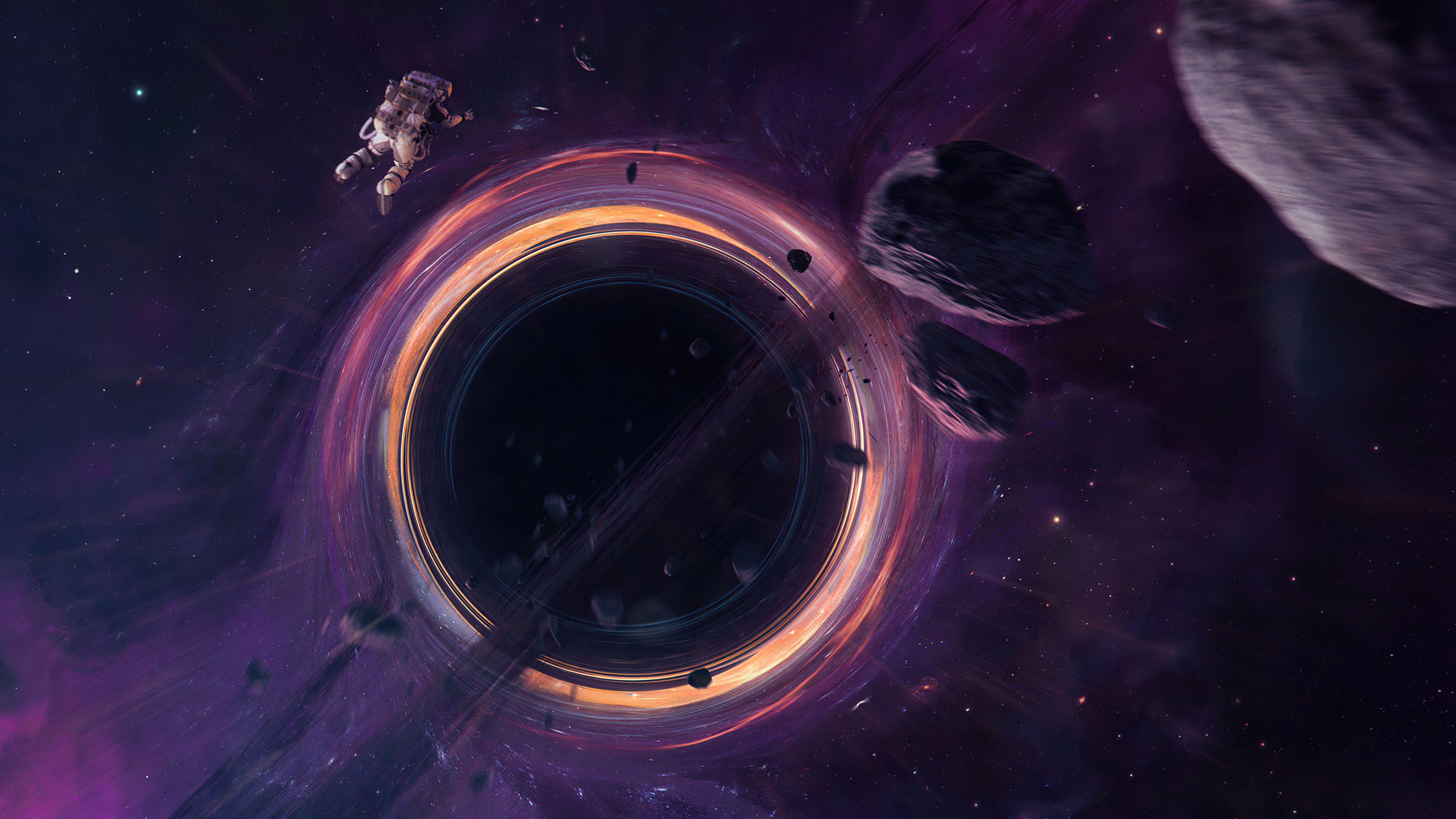 3840x2160 4K Ultra HD Black Hole Wallpaper