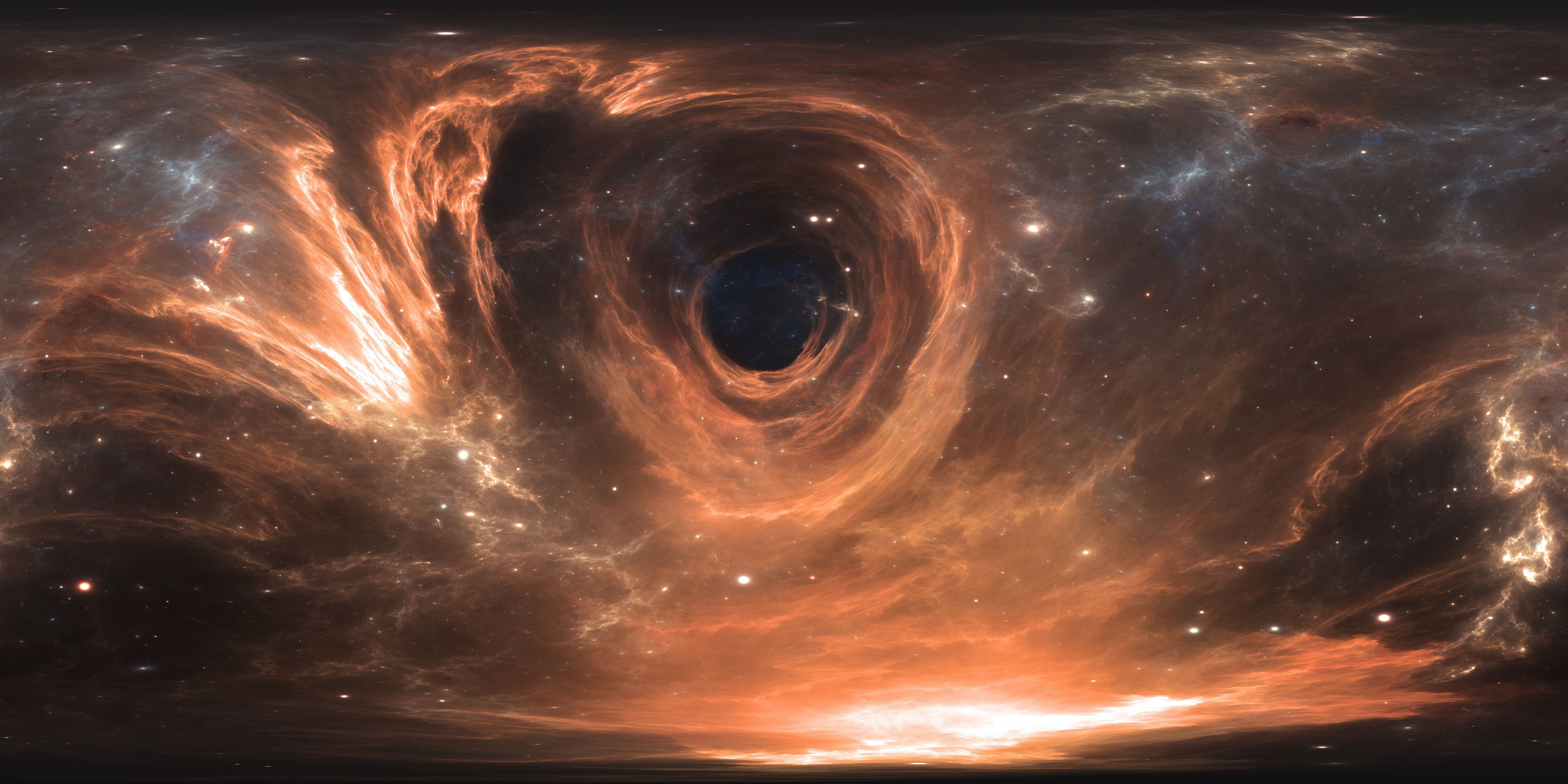 7200x3600 Sci Fi Black Hole 4K Gallery HD Wallpaper