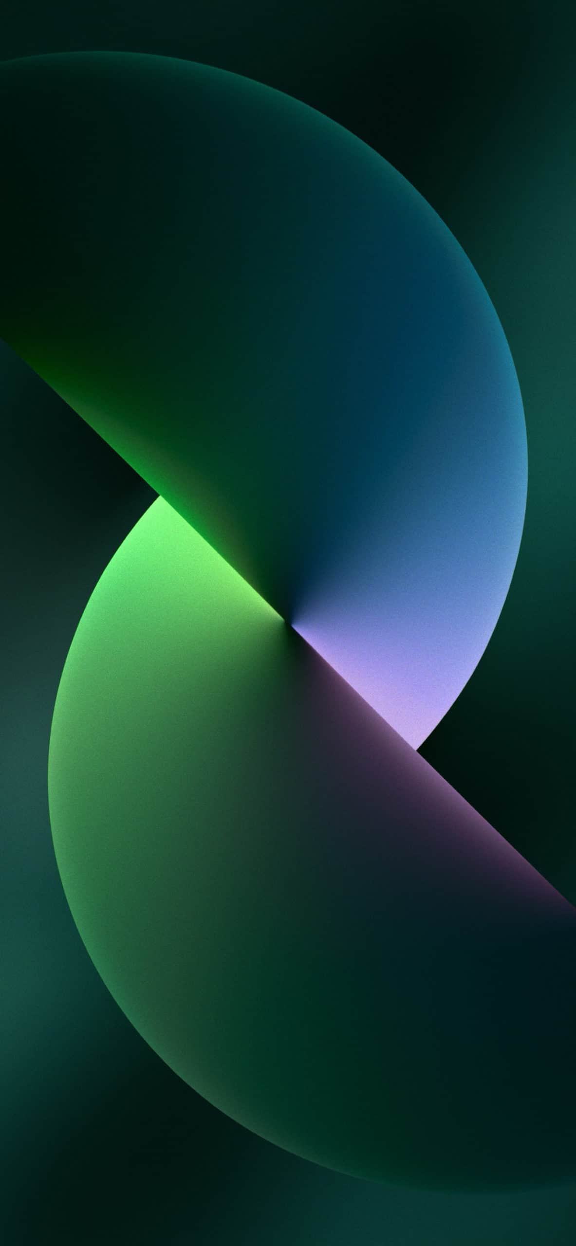 1183x2560 iPhone 13 Green Wallpaper