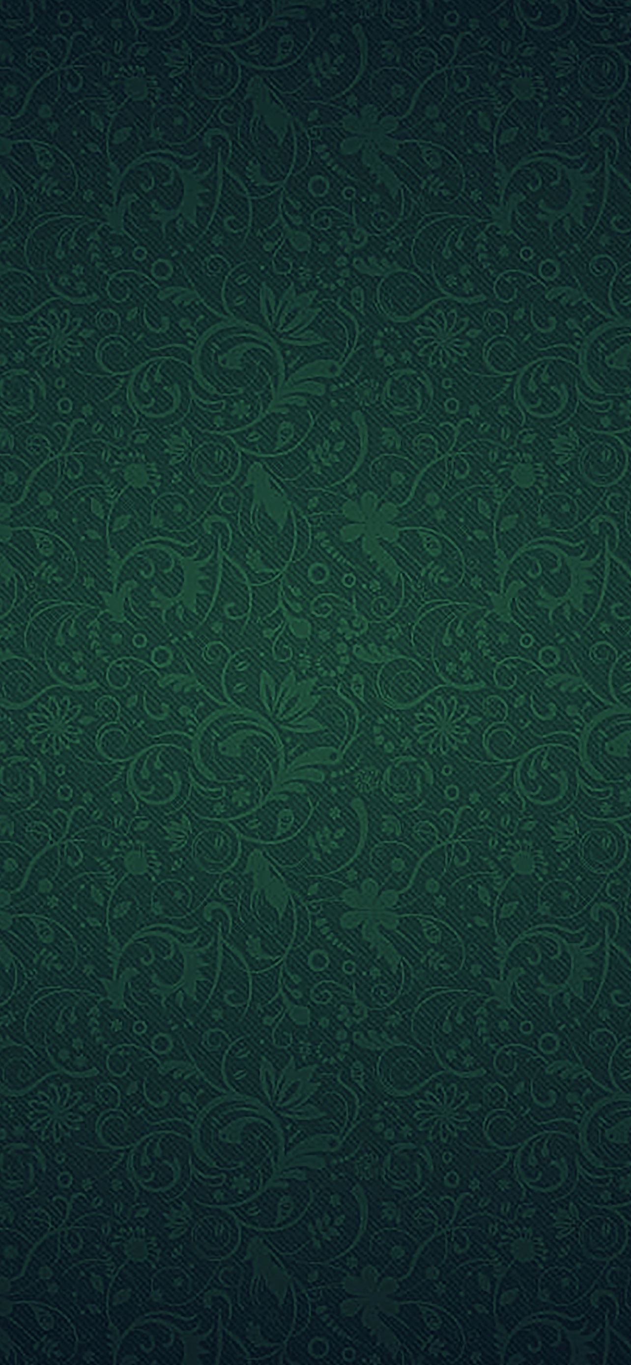 1284x2778 Green Ornaments Texture Pattern iPhone Wallpaper Free Download