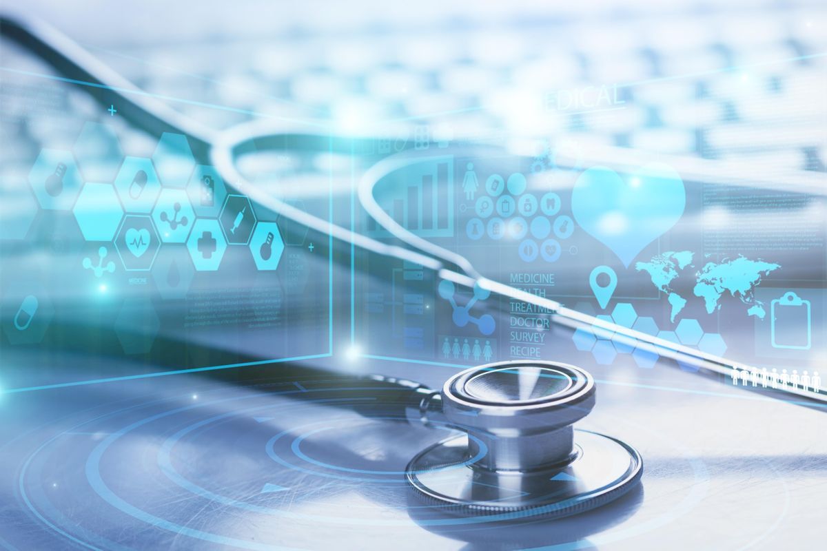 Dynamic Hospital Software System Background Illustration Dynamic Hospital Software System Background Illustration