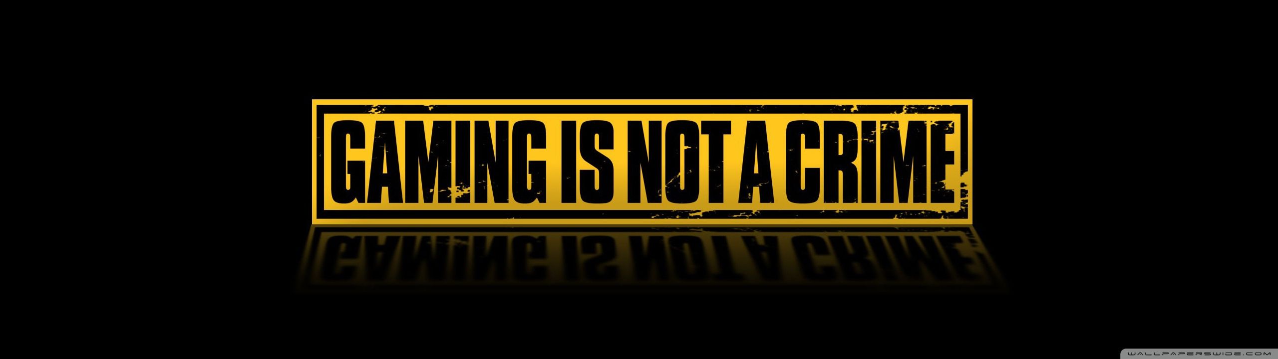 2560x720 Gaming Is Not A Crime Ultra HD Desktop Background Wallpaper for 4K UHD TV : Multi Display, Dual Monitor : Tablet