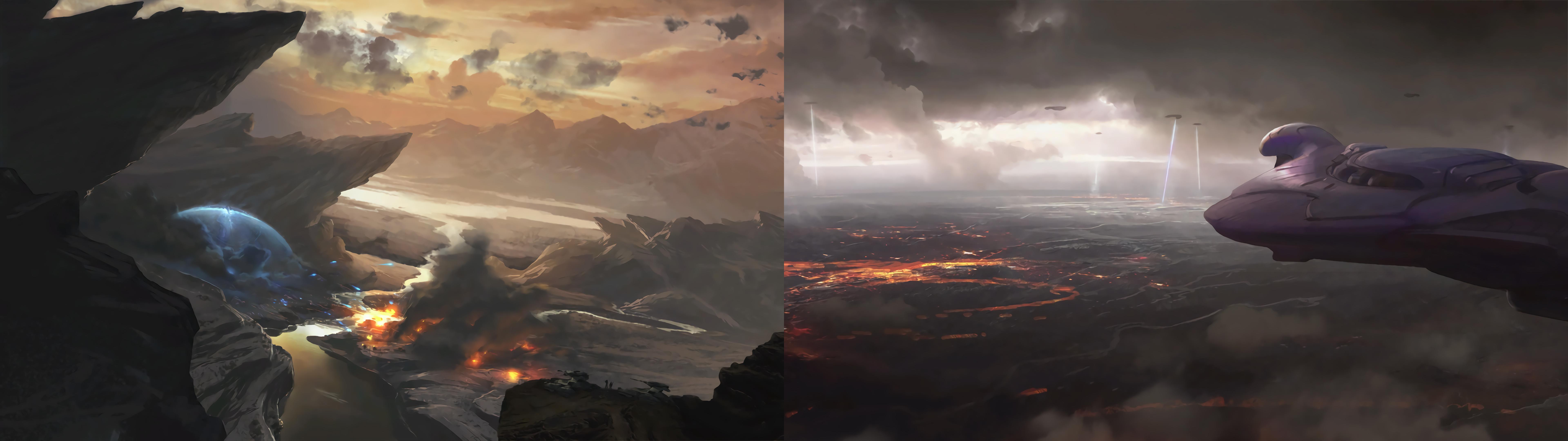 7680x2160 Gaming 4k Dual Monitor Wallpaper