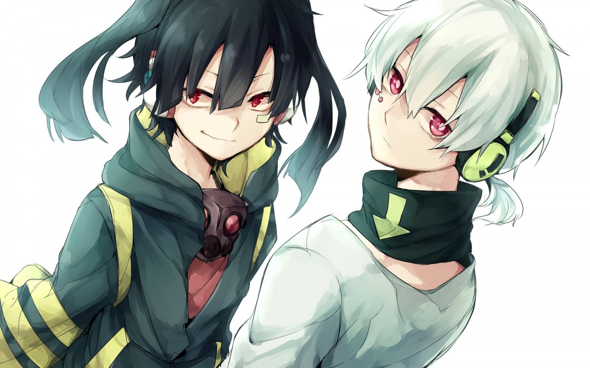1920x1200 Download wallpaper Kagerou Project, Mekakucity Actors, Haruka Kokonose, Ayano Tateyama, japanese anime characters for desktop with resolution 1920x1200. High Quality HD picture wallpaper